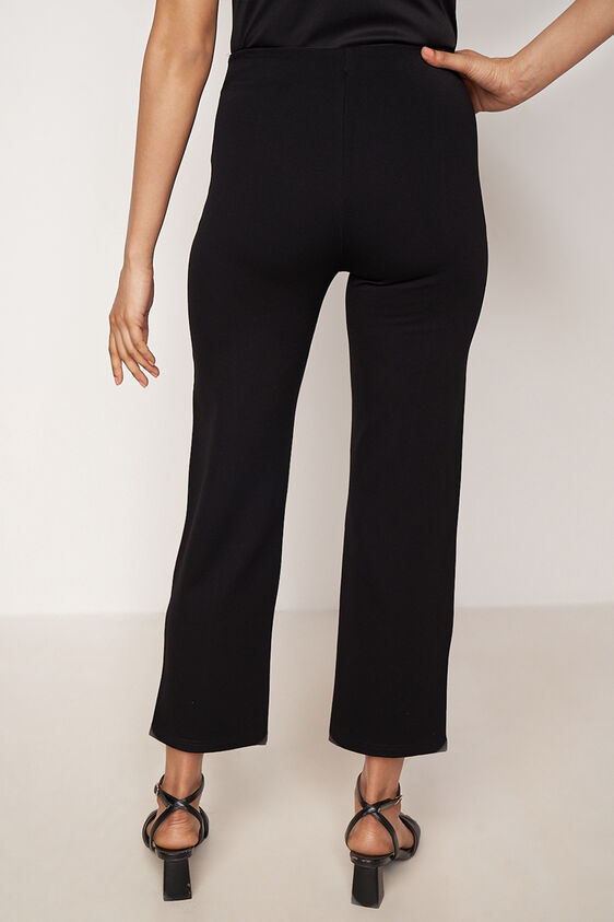 Black Formal Straight Bottom, Black, image 3
